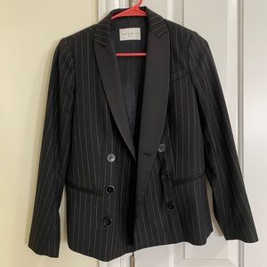 Sandro Blazer, striped cropped